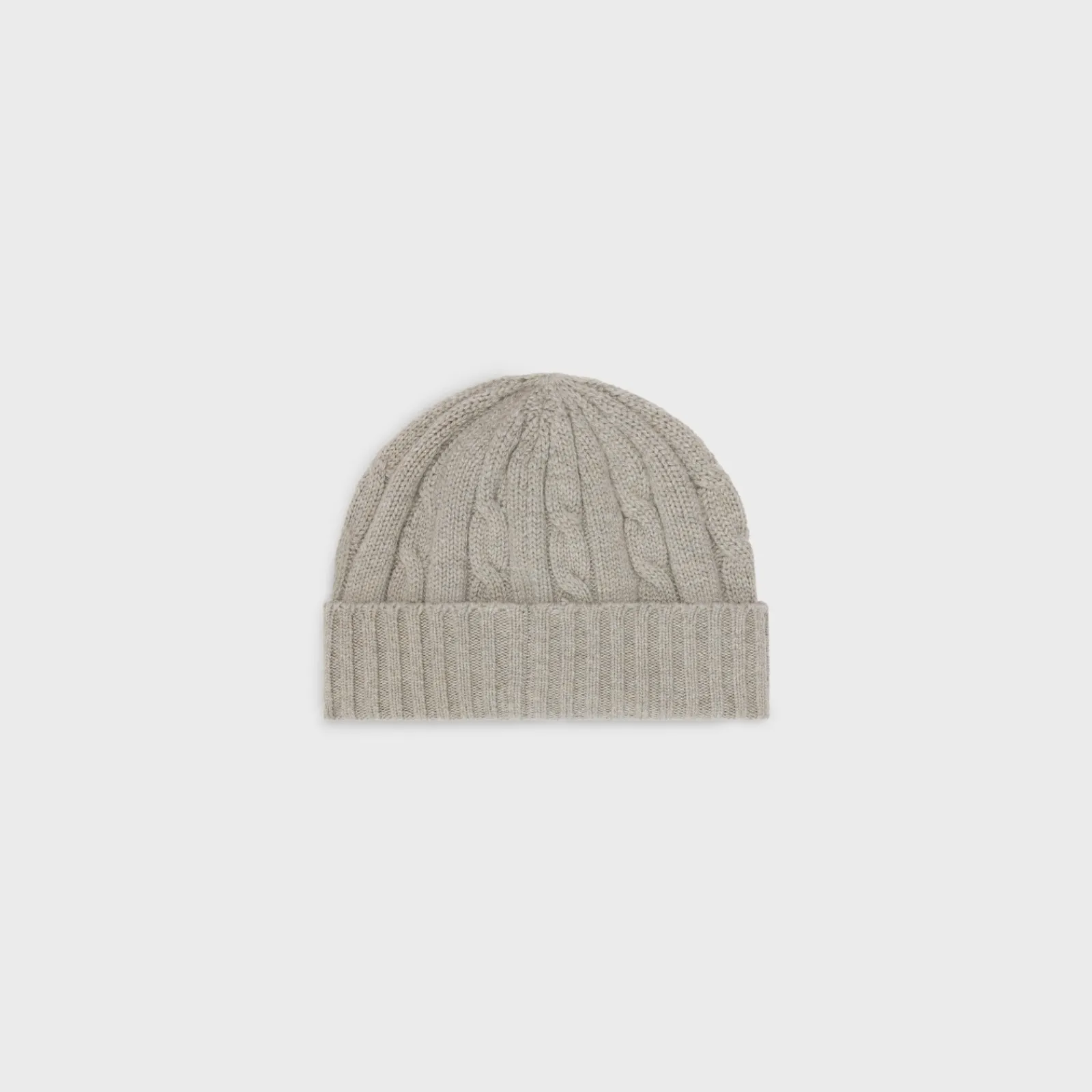 Clearance triomphe cable-knit beanie in cashmere Hats And Soft Accessories