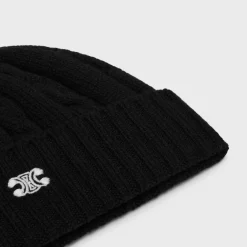 Best triomphe cable-knit beanie in cashmere Hats And Soft Accessories