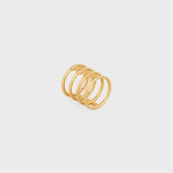 Clearance Triomphe Cage Ring in Brass with Finish Women Triomphe | Categories·Rings