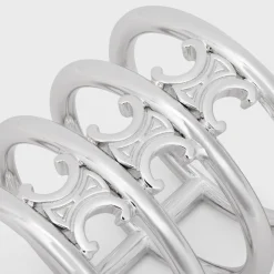 Outlet Triomphe Cage Ring in Brass with Rhodium Finish Women Triomphe | Categories·Rings