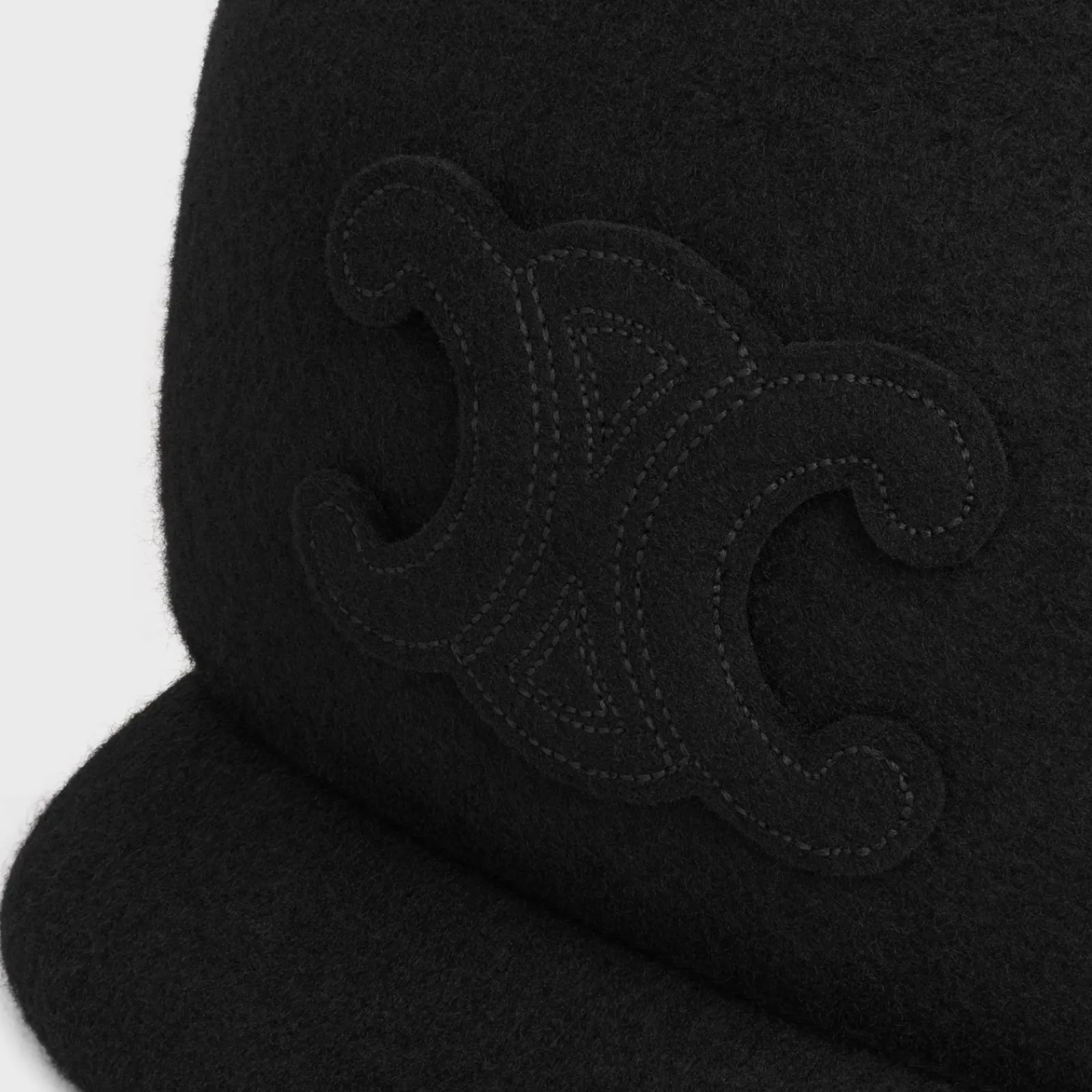 Fashion Triomphe cap in wool felt Women Bucket Hats And Caps | Hats And Gloves