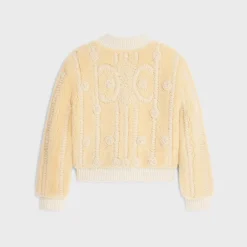 Online triomphe cardigan jacket in curly lambskin Women Jackets | Leather And Shearling