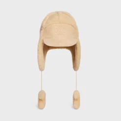 Clearance triomphe chapka hat in shearling Women Hats And Gloves