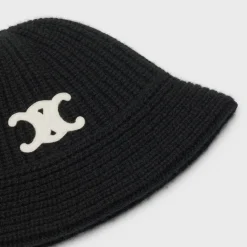 New Triomphe cloche beanie in cashmere Women Beanies And Scarves