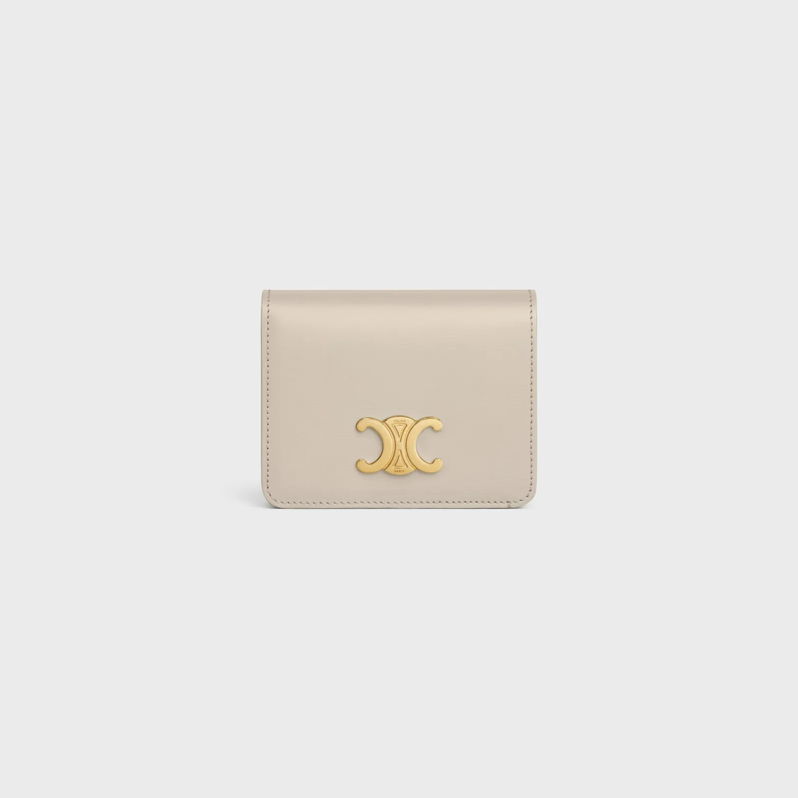 Outlet TRIOMPHE COMPACT WALLET in Shiny calfskin Women Triomphe | Categories·Wallets