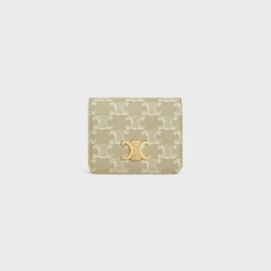Fashion TRIOMPHE COMPACT WALLET in TRIOMPHE CANVAS Women Triomphe Canvas | Categories·Wallets