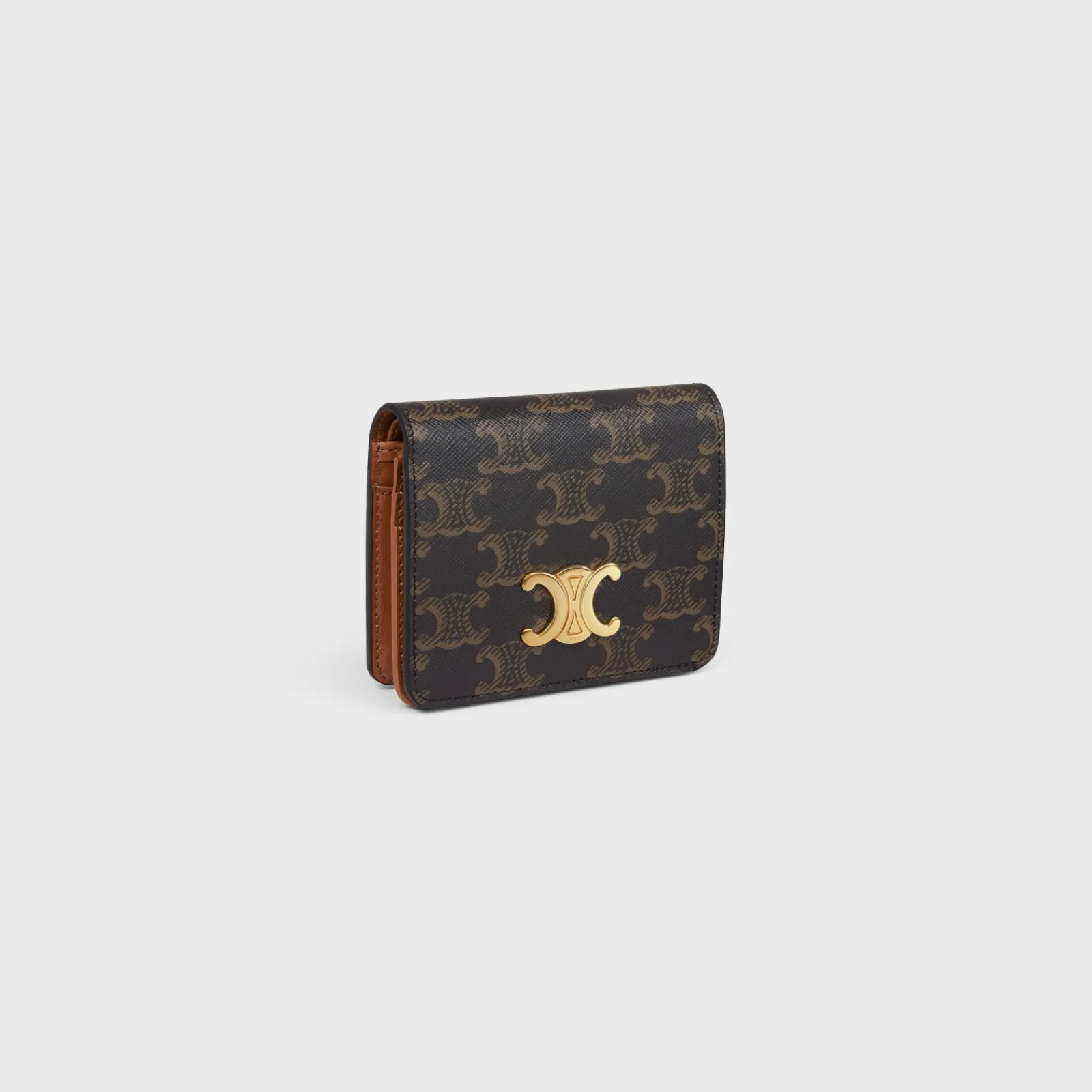 Hot TRIOMPHE COMPACT WALLET in Triomphe Canvas Women Triomphe Canvas | Categories·Wallets