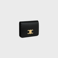 Best TRIOMPHE COMPACT WALLET in Shiny calfskin Women Triomphe | Categories·Wallets