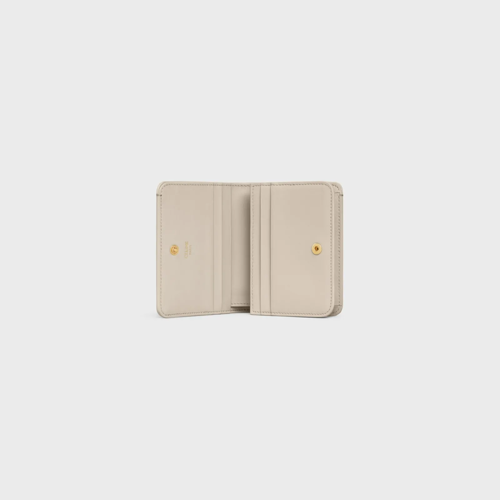 Outlet TRIOMPHE COMPACT WALLET in Shiny calfskin Women Triomphe | Categories·Wallets