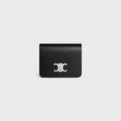 New TRIOMPHE COMPACT WALLET Shiny Calfskin Categories·Allets