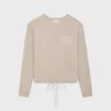 Fashion triomphe crew neck sweater in wool and cashmere Women Knitwear