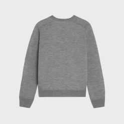 Online triomphe crew neck sweater in wool Knitwear