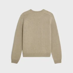 Fashion triomphe crew neck sweater in wool and cashmere Knitwear