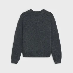 Fashion triomphe crew neck sweater in wool and cashmere Knitwear
