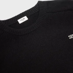 Online triomphe crew neck sweater in wool and cashmere Knitwear