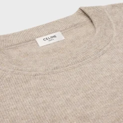 Fashion triomphe crew neck sweater in wool and cashmere Women Knitwear
