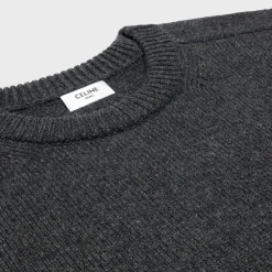 Fashion triomphe crew neck sweater in wool and cashmere Knitwear