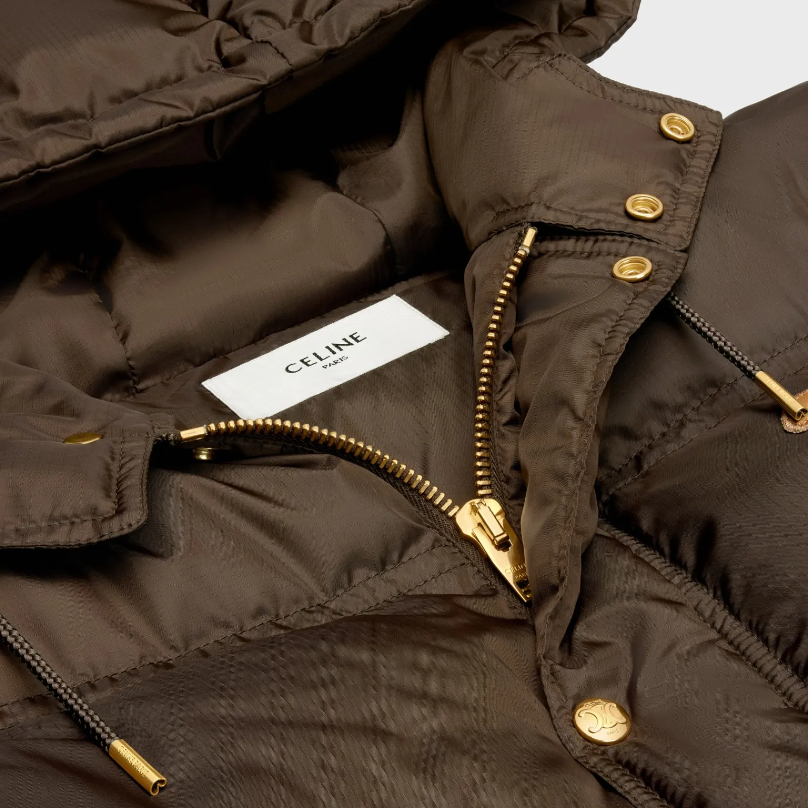 New Triomphe cropped down jacket in lightweight nylon Women Jackets | Coats