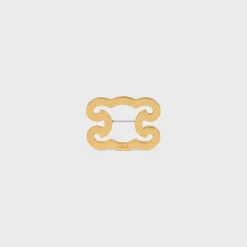 Online Triomphe Frame Brooch in Brass with Finish and Steel Women Other Accessories | Triomphe