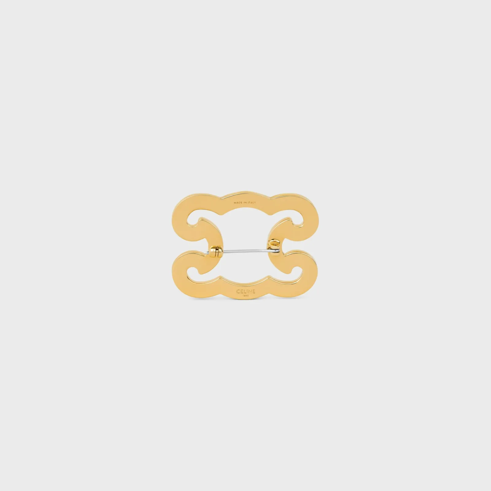Discount Triomphe Frame Sparkle Brooch in Strass, Brass with Finish and Steel Women Other Accessories | Triomphe