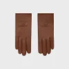 Online triomphe gloves in plongé lambskin Women Hats And Gloves