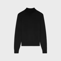 Online triomphe high collar sweater in wool Knitwear