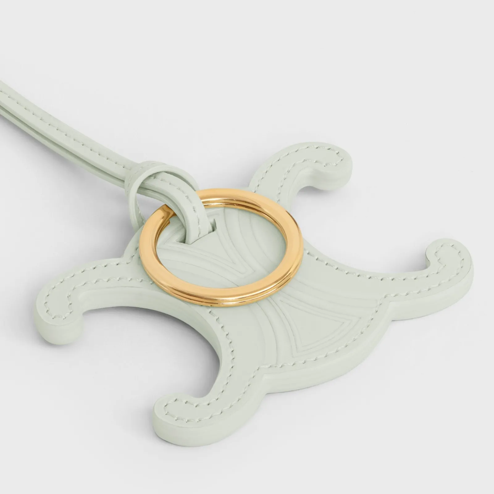 Discount TRIOMPHE KEYRING CHARM in SMOOTH CALFSKIN Women Categories·Straps And Accessories
