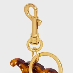Clearance TRIOMPHE KEYRING CHARM in PLEXIGLASS with GOLD FINISHING Women Categories·Straps And Accessories