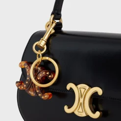 Clearance TRIOMPHE KEYRING CHARM in PLEXIGLASS with GOLD FINISHING Women Categories·Straps And Accessories
