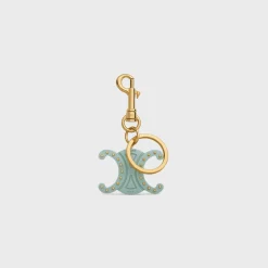 Best TRIOMPHE KEYRING CHARMS in ACETATE with GOLD FINISHING Women Categories·Straps And Accessories