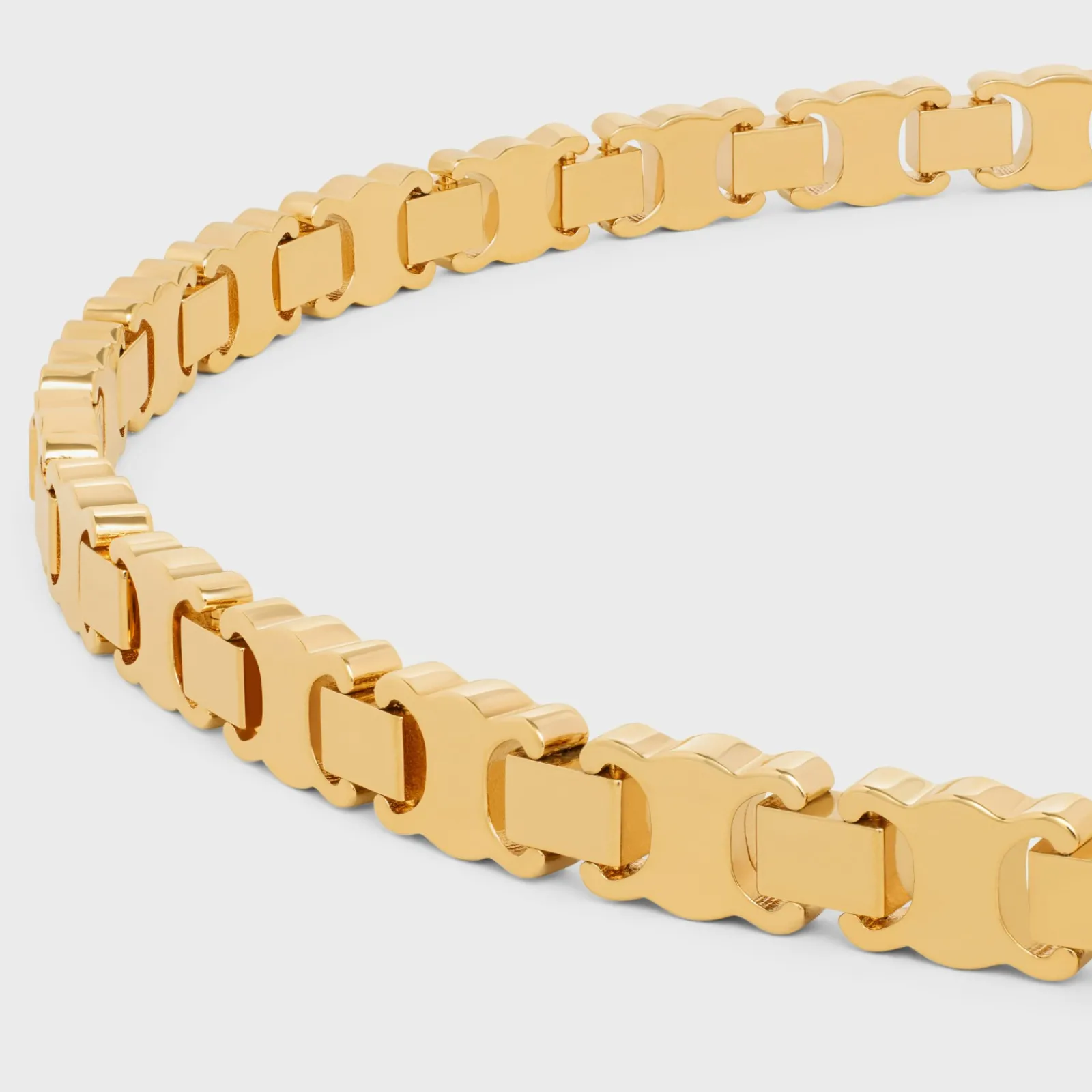 Sale Triomphe Link Choker in Brass with Finish Women Triomphe | Categories·Necklaces