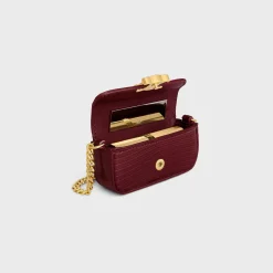 New TRIOMPHE LIPSTICK CASE ON CHAIN IN LIZARD Beauty Accessories | Travel