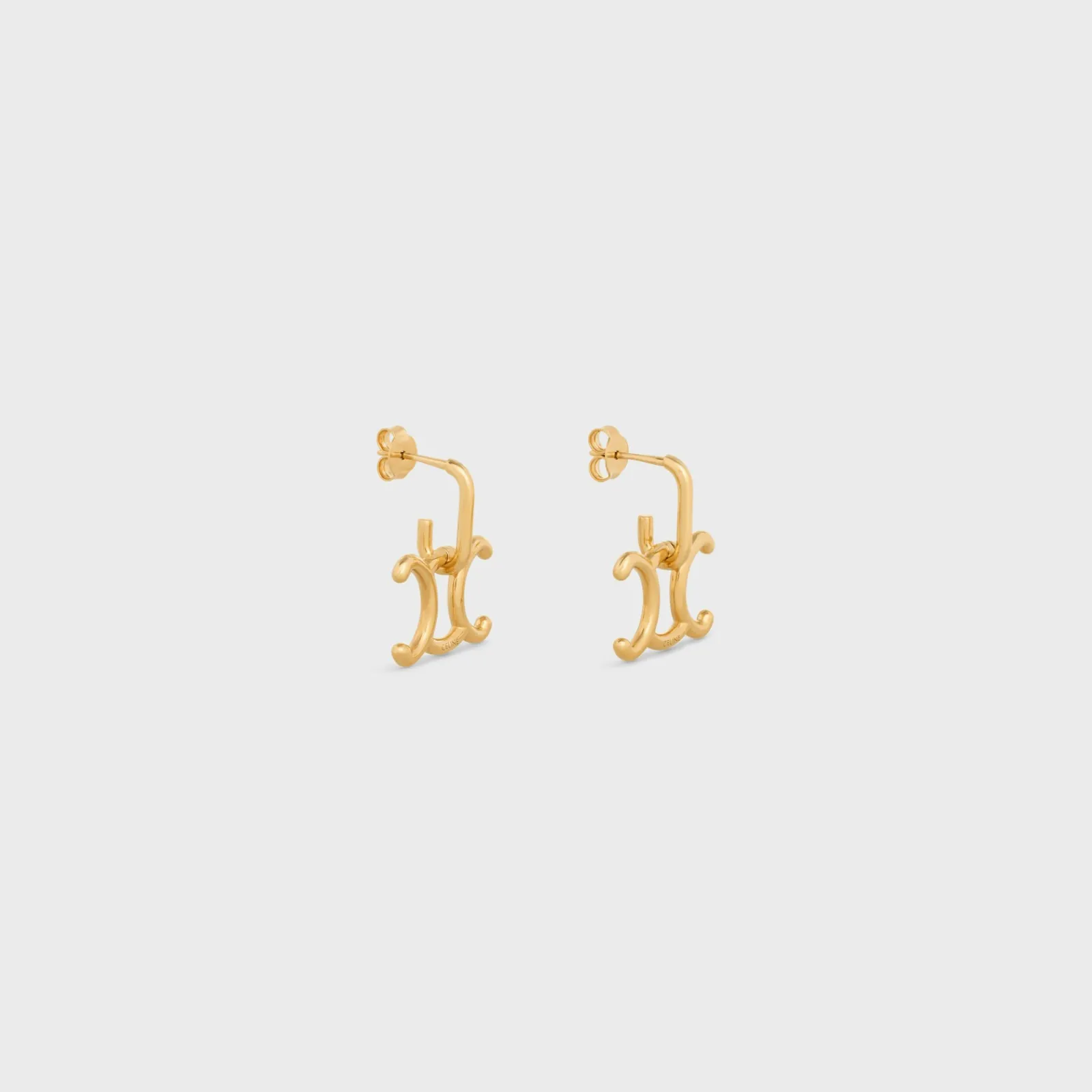 Discount Triomphe Lock Earrings in Brass with Finish Women Triomphe | Categories·Earrings