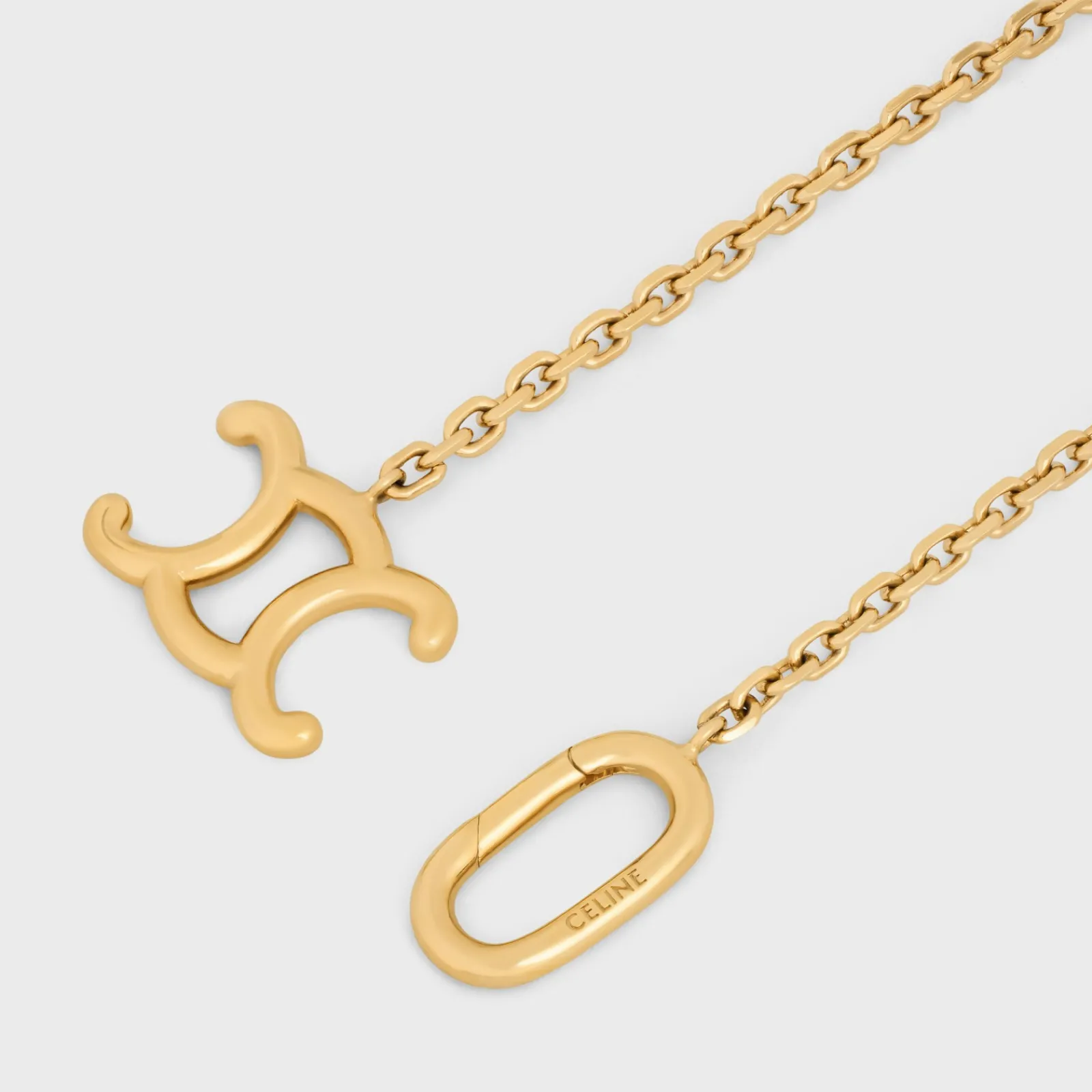 Hot Triomphe Lock Necklace in Brass with Finish Women Triomphe | Categories·Necklaces