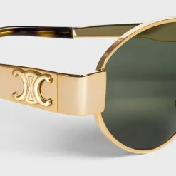 Outlet Triomphe Metal 01 sunglasses in Metal Women Metal Frame | Categories·Round