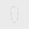 Discount Triomphe Mini Triomphe Bracelet in Brass with Rhodium Finish Women Triomphe | Categories·Bracelets