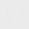 Discount Triomphe Mini Triomphe Necklace in Brass with Rhodium Finish Women Triomphe | Categories·Necklaces