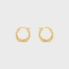 Outlet Triomphe Multi Hoops in Brass with Finish Women Triomphe | Categories·Earrings