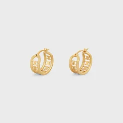 Outlet Triomphe Multi Hoops in Brass with Finish Women Triomphe | Categories·Earrings