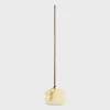 Clearance TRIOMPHE pom-pom keyring in SHEARLING AND SMOOTH CALFSKIN with Gold Finishing Women Categories·Straps And Accessories