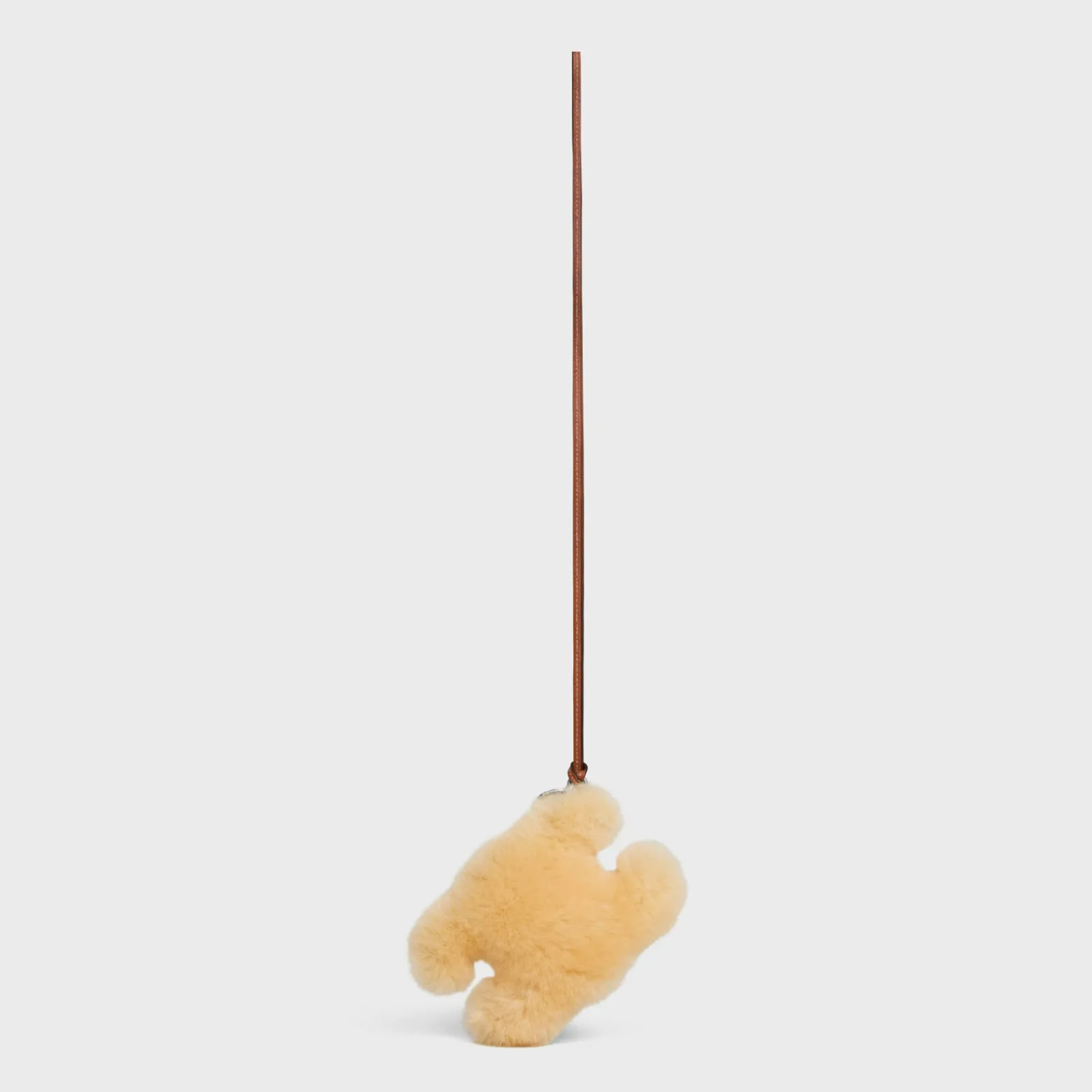 Discount TRIOMPHE POM-POM KEYRING in SHEARLING AND SMOOTH CALFSKIN Categories·Ech Accessories