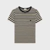 Online triomphe regular t-shirt in striped jersey T-Shirts And Sweatshirts