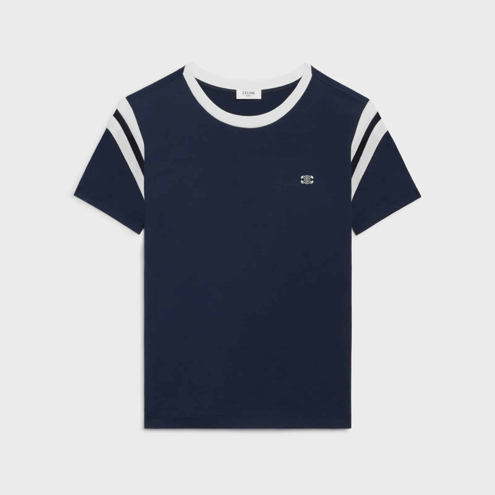 Fashion triomphe regular t-shirt in cotton jersey T-Shirts And Sweatshirts