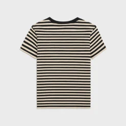 Online triomphe regular t-shirt in striped jersey T-Shirts And Sweatshirts