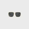 Fashion Triomphe Rhinestone 01 Sunglasses in Metal with Crystals Women Metal Frame | Categories·Square