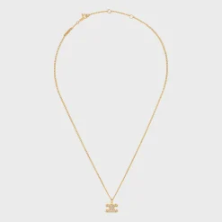 Outlet Triomphe Rhinestone Necklace in Brass with Finish and Crystals Women Triomphe | Categories·Necklaces