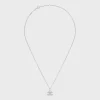 Discount Triomphe Rhinestone Necklace in Brass with Rhodium Finish and Crystals Women Triomphe | Categories·Necklaces