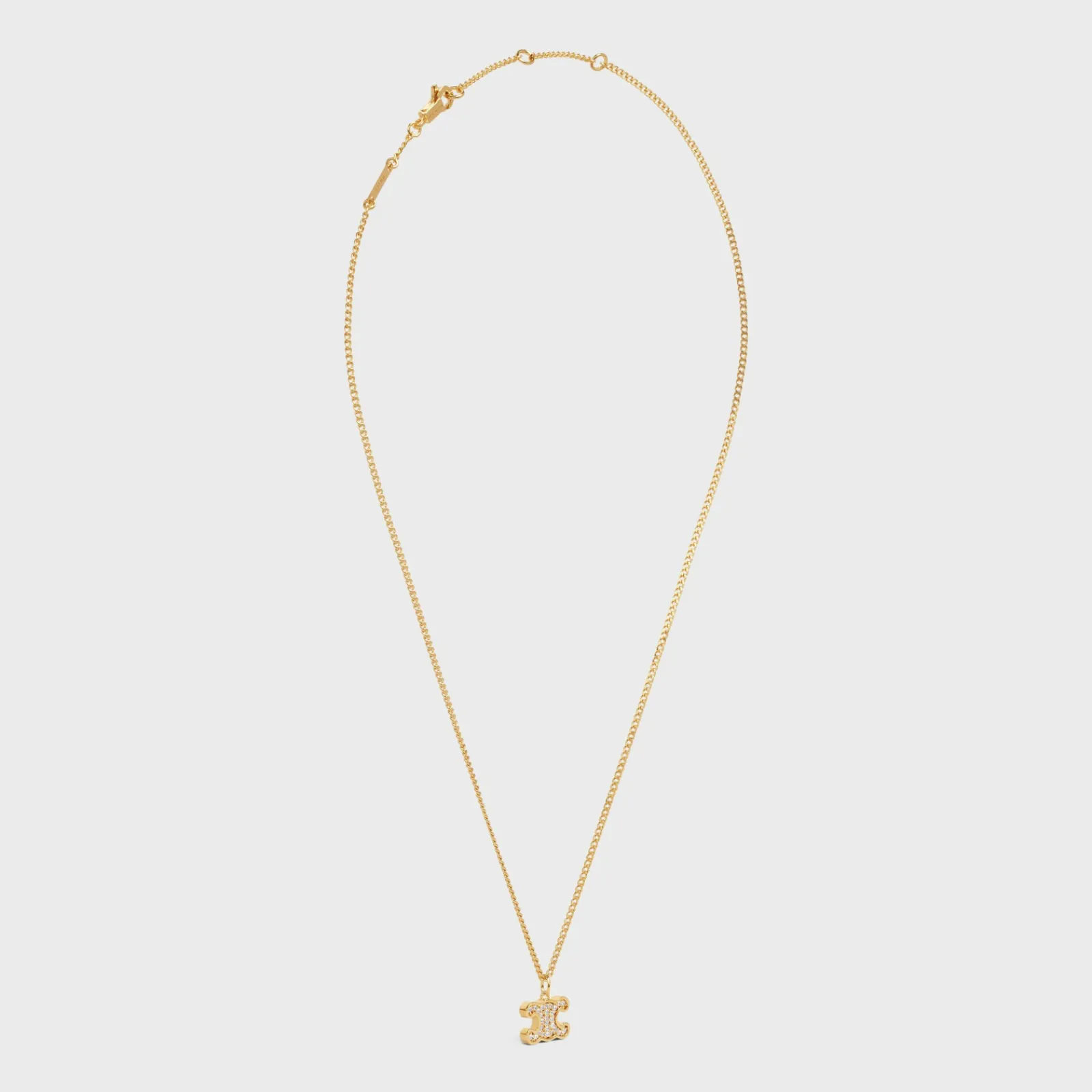 Outlet Triomphe Rhinestone Necklace in Brass with Finish and Crystals Women Triomphe | Categories·Necklaces