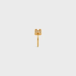 New Triomphe Rhinestone Small Ring in Brass with Finish and Crystals Women Triomphe | Categories·Rings