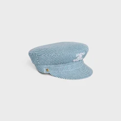 Sale triomphe sailor cap in cotton hickory Women Hats And Gloves